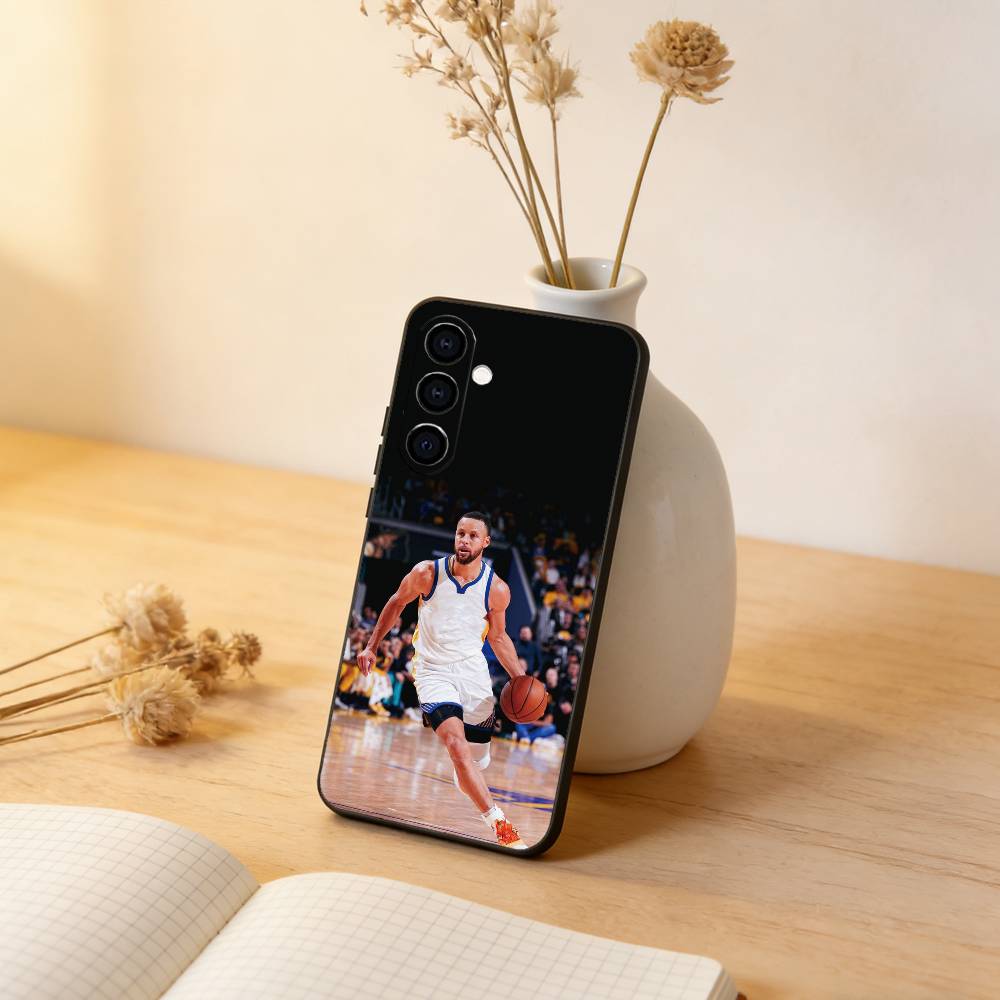 Basketball-Star Stephen Curry Handyhülle für Samsung Galaxy A73, A72, A71, A70, A53, A52, A51, Andere Weiche Schwarze Hülle