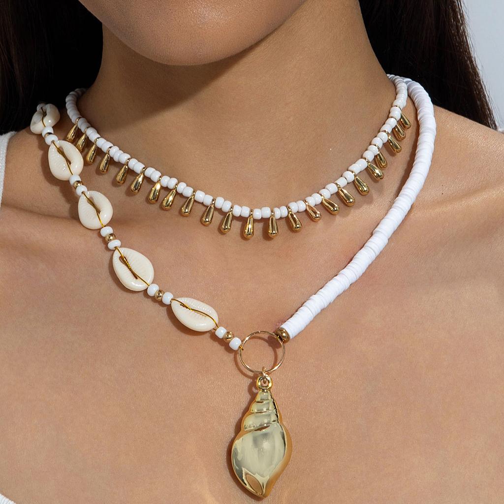 Accessories, Bohemian Beach Series Starfish Beaded Single Layer Necklace, Seaside Holiday Wind Collarbone Chain Women