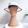Elegant Hat And Wig Holder Rattan Crafted Mannequin Head Headwear Showcase Rack For Fashion Enthusiasts