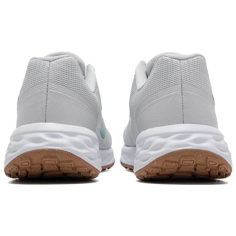 Nike Revolution 6 Amortecimento Leve Antiderrapante Respirável Cano Baixo Casual Tênis de Corrida Feminino tênis Branco Cinza DC3729-012