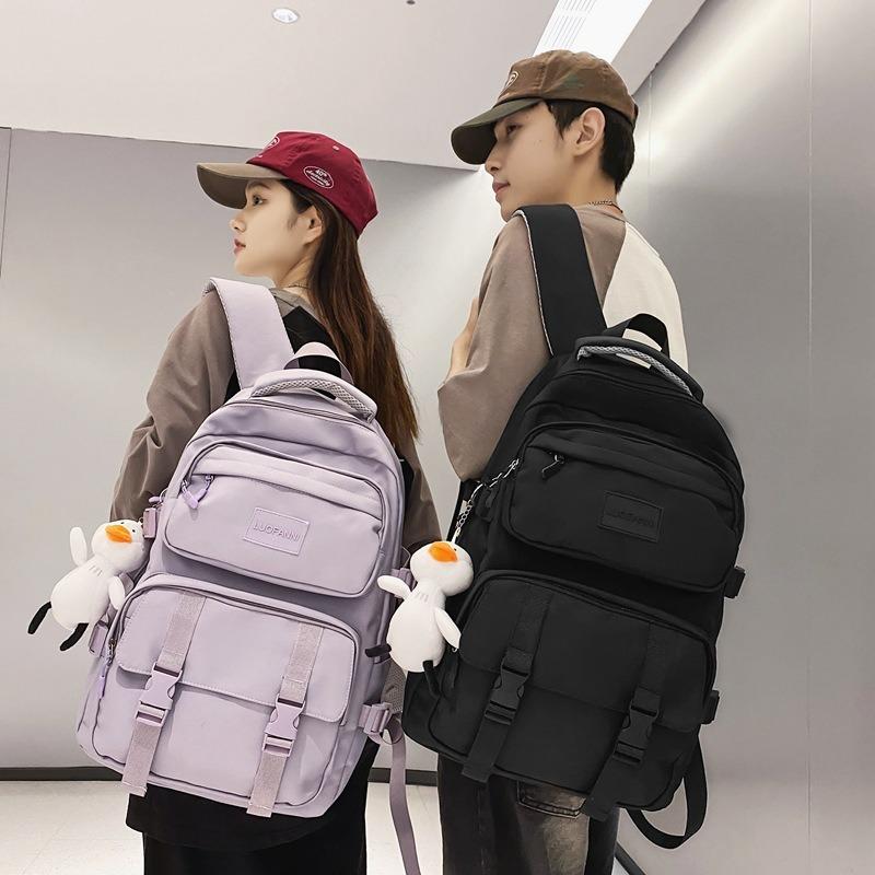 New fashion backpack men's and women's large-capacity student schoolbag leisure outdoor trend travel backpack
