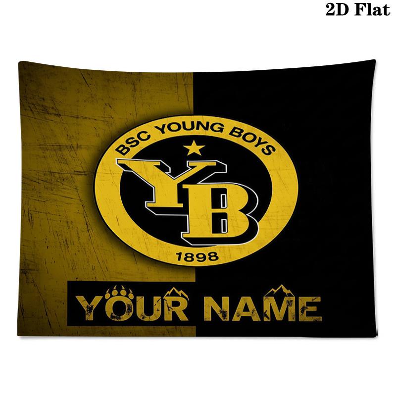 Custom Name BSC Young Boys Printed Tapestry – Wall Hanging for Bedrooms, Dorms, and Home Decor