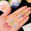 50Pcs Colorful Crochet Stitch Markers Kit Metal Crochet Stitch Markers for Crocheting Clothing Tag DIY Craft with Storage Box