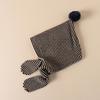 Thick Children Hooded Scarf Caps keep Warm Knitted Hood Scarf Soft Stripe Hooded Scarf Caps  Winter