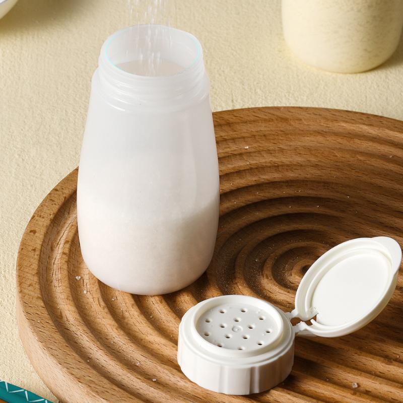 1pc Kitchen Plastic Spice Bottle Barbecue Seasoning Bottle WithLid Salt Pepper Shaker Pepper Shaker Dustproof Mini Seasoning Jar