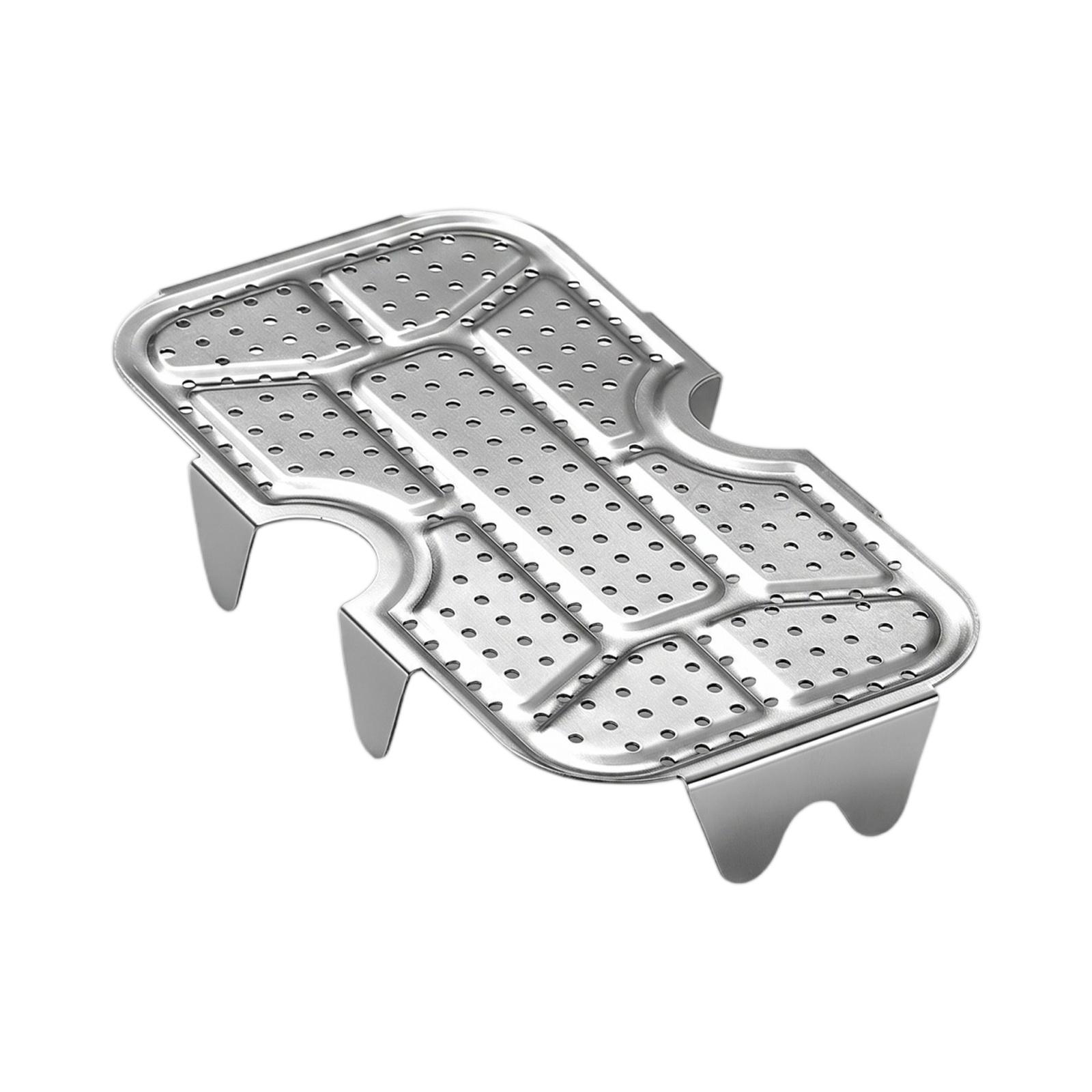 

Stainless Steel Steaming Rack for Camping Portable Thickened Aluminum Base Mesh Outdoor Cooking Kitchen Accessory one size