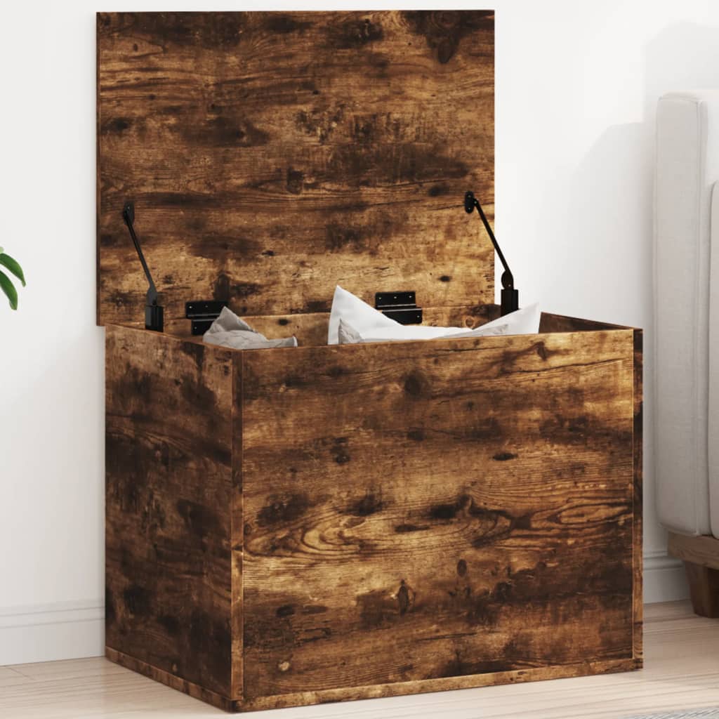 Vidaxl Chest, Smoked Oak, 60X42X46 Cm, Wood-Based Material