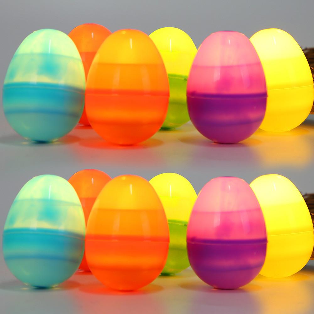 Eggs Whimsical Easter Beautifully Designed Plastic Eggs For Colorful Holiday Decorations Set 12 Of