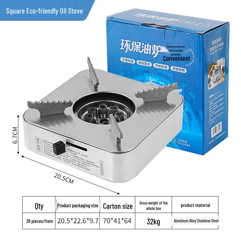 Windproof Eco-friendly Double-Handle Portable Oil Stove for Commercial Outdoor Hot Pot Cooking