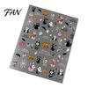 Halloween Theme Nail Decals Art Stickers, 5D Embossed Skull Pumpkin Ghost Parties Stickers Decals, Waterproof Self Adhesive Manicure Decoration