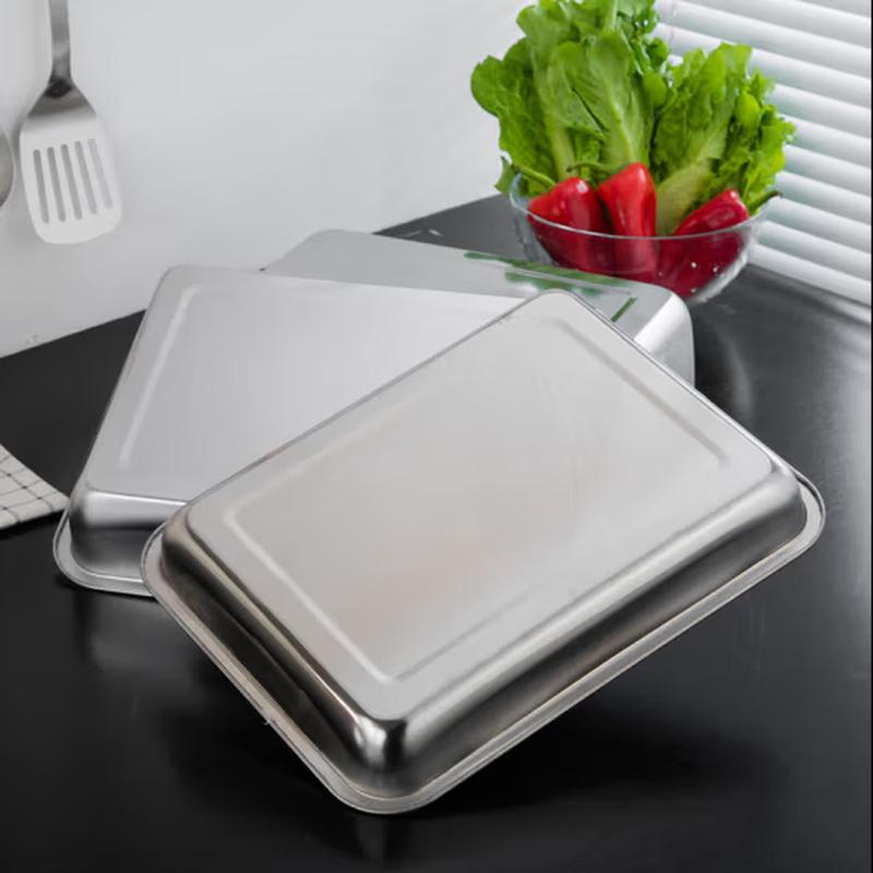 SIFAR Stainless Steel Rectangular Steaming Tray