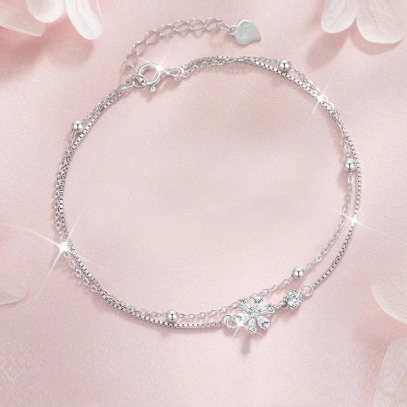 

Романтический браслет-дубль с цветущей сакурой, девичья мечта, цветочный INS-ветер, взрывная бижутерия, подарок на Цисицзе, День святого Валентина, ювелирные изделия