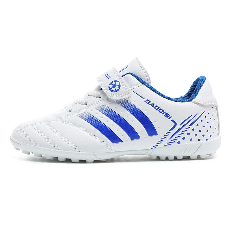 Buty piłkarskie z magicznym zapięciem buty piłkarskie dla dzieci w wieku szkolnym oddychające codzienne buty do treningu na trawie z pękniętymi paznokciami