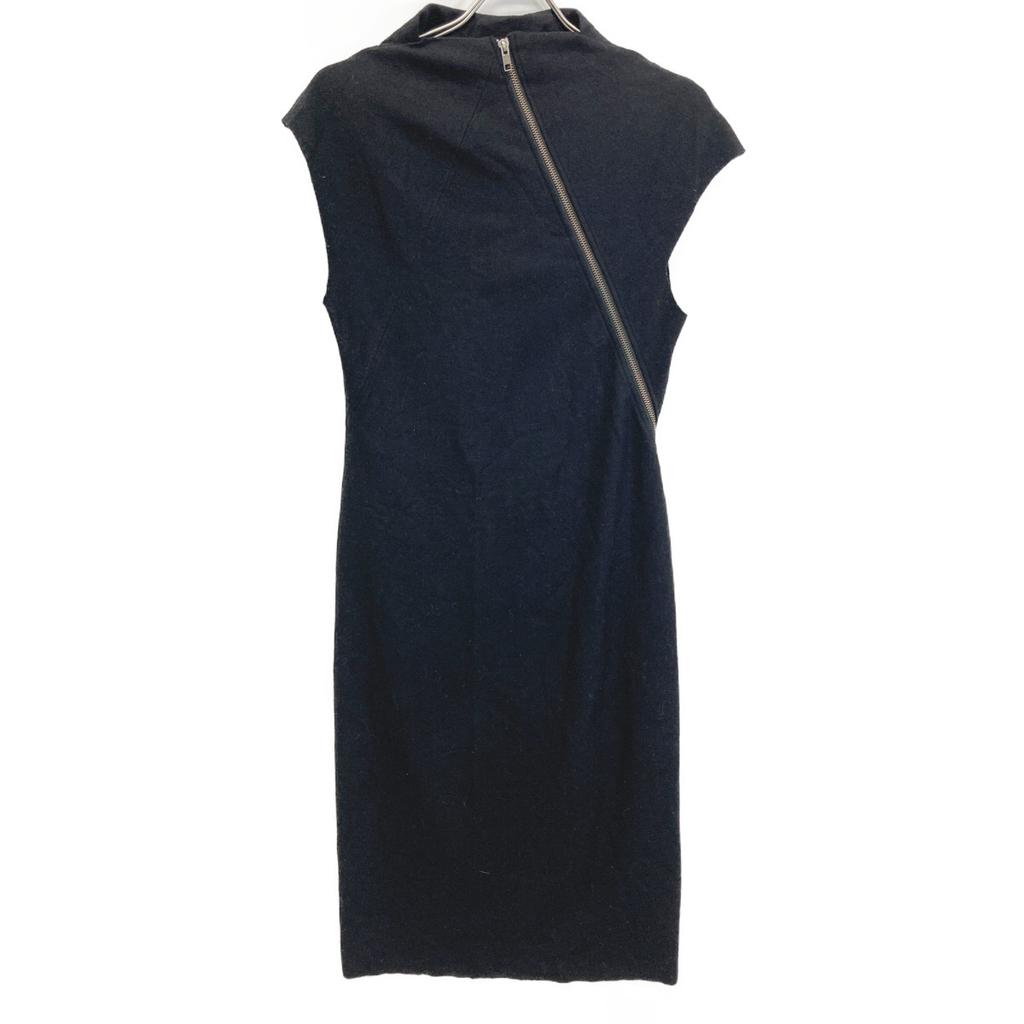 HELMUT LANG Black 16-1305901 French Sleeve Zip Dress dress M blackUsed