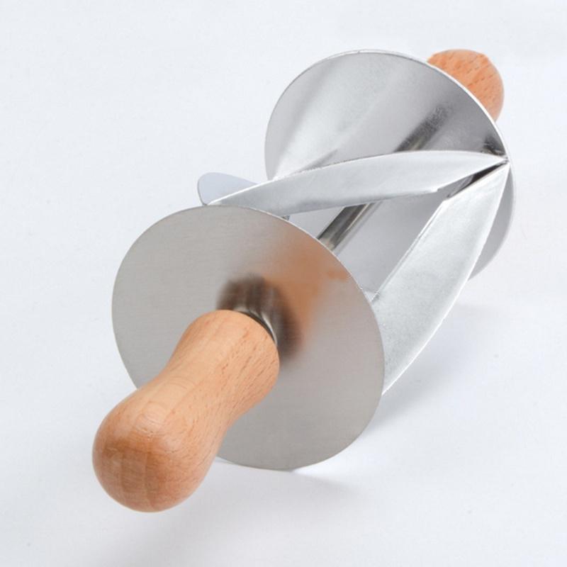 Tagliapasta a rotella in acciaio inossidabile Strumento per fare croissant Stampo per pasta per pane Coltello da pasticceria per dessert Wo