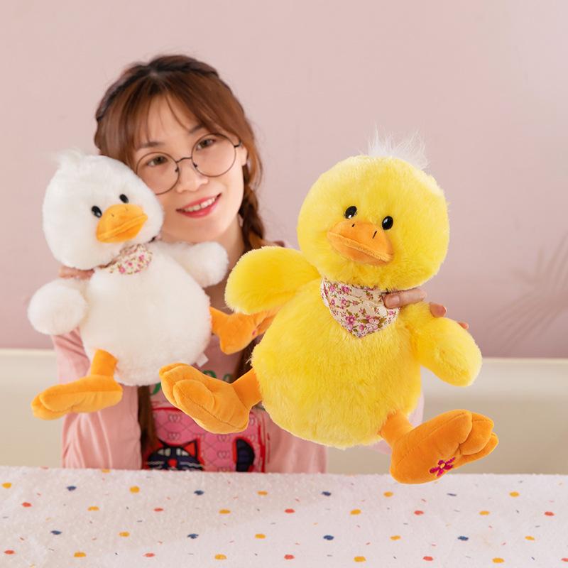 Cute Little Duck Plush Toys Children's Comfort Doll Temple Fair Street Stall Decoration Doll Machine