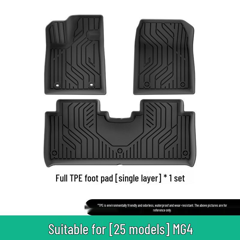 Durable, Waterproof TPE Floor and Trunk Mats for 25 MG MG4 Models