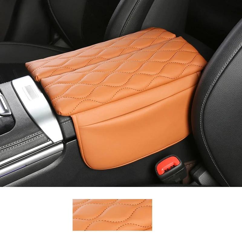 For Mercedes Benz C CLE GLC Class W206 X254 Center Armrest Box Console Box Storage Box Leather Trim Cover Interior Acccessories