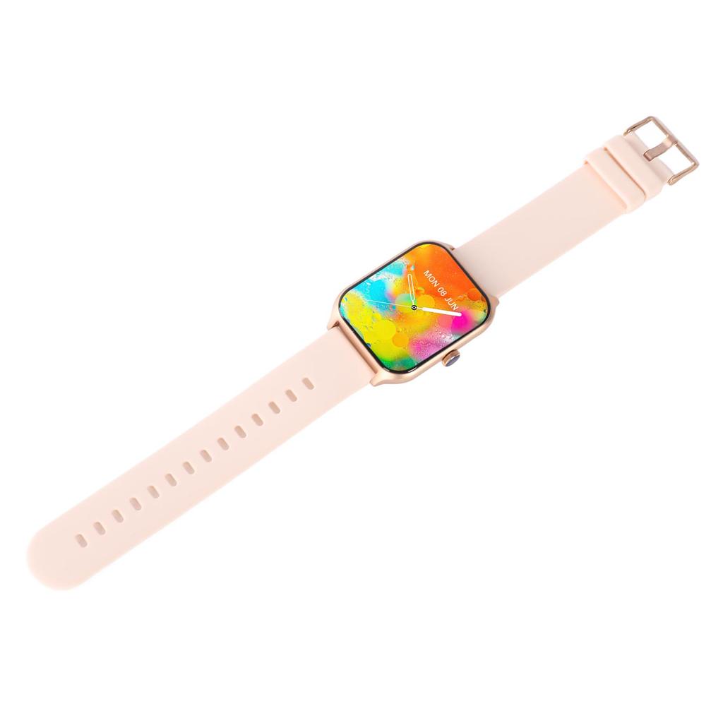 Relógio Inteligente Teste de Oxigênio no Sangue Exibição de Chamadas IP68 À Prova d'Água Tela Sensível ao Toque Smartwatch com Pedômetro