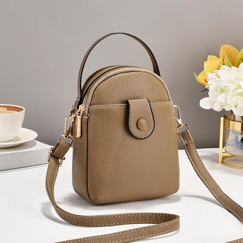 

Stylish Vertical Phone Bag For Women In Fashionable Colors Perfect For Everyday Use Khaki