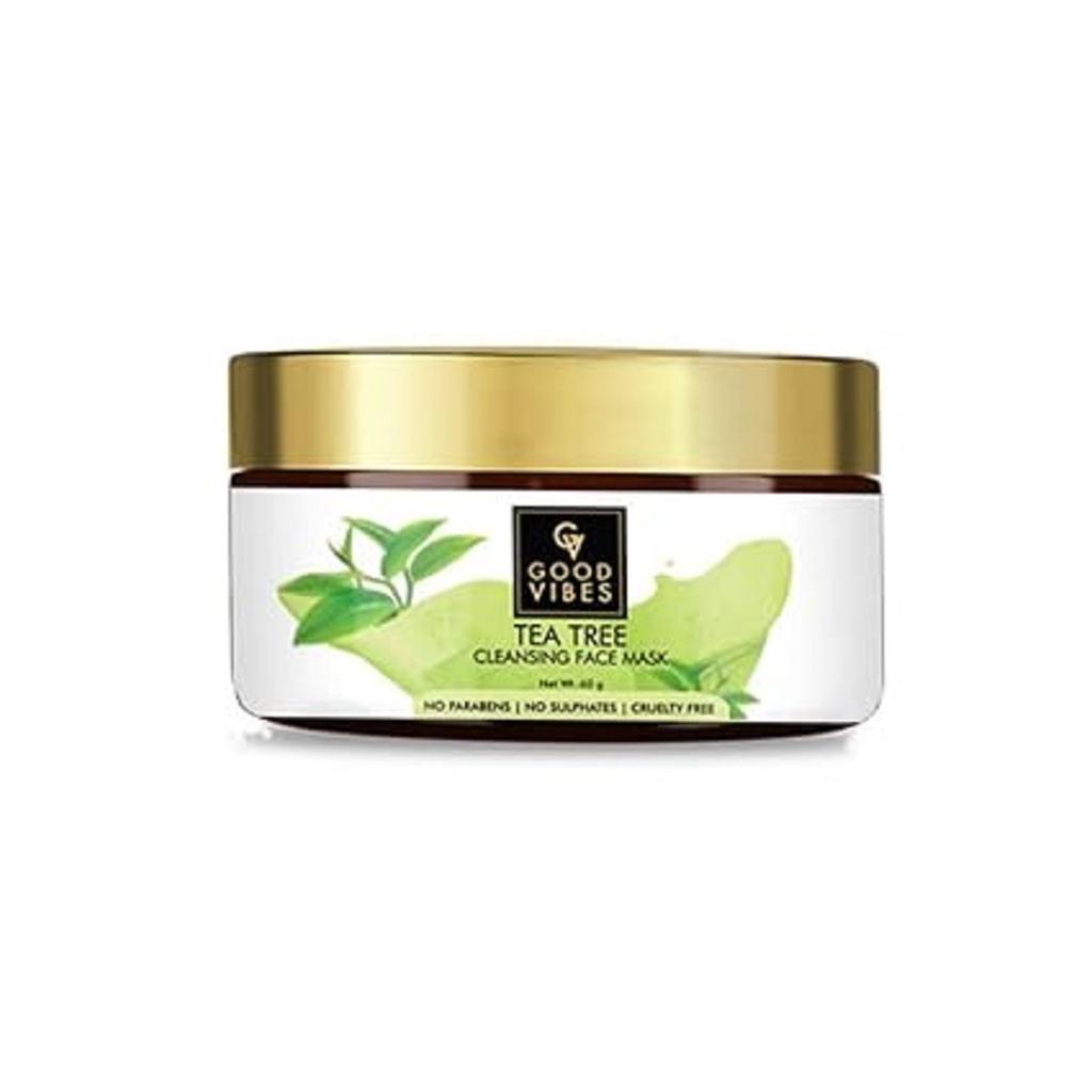 @ Good Vibes Tea Tree Cleansing Face Mask 60 g UK311 50%OFF