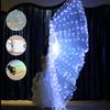 LED Isis Wings, Belly Dance Wings, Light Up White LED Butterfly Wings, Glow Angel Dance Adults Child Performance Clothing