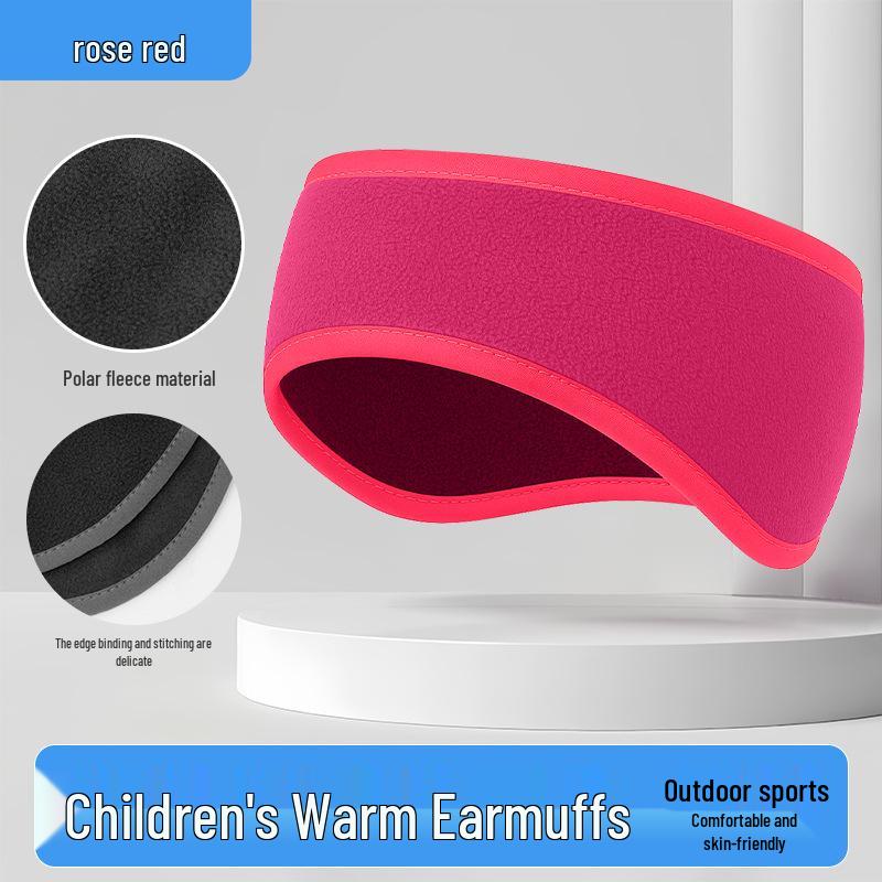 Children's Winter Ear Warmer Headband: Thick Fleece, Windproof, Cold-Proof for Running, Skiing, and Cycling.