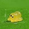 Figurine en Résine Luminescente Ornement Décoratif Micro-Paysage Dessin Animé Adorable Article d'Artisanat de Bureau Luminescent Viral