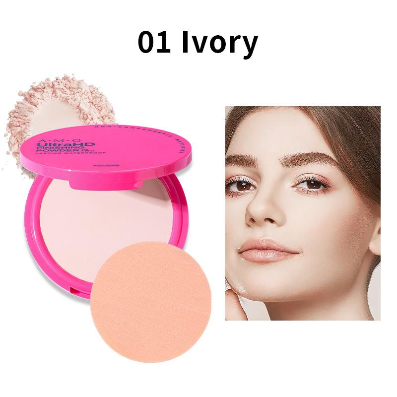 

Натуральная матовая прессованная пудра, контроль жирности, осветляющая отбеливающая основа для лица, тональный крем, компактный консилер, косметика для макияжа 10g