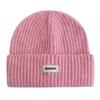 New Style Slouchy Hats Beanie Hats Winter Cap Y2K Warm Cap For Women Solid Color MONFRTF Letter Winter Knitted Girl Hats