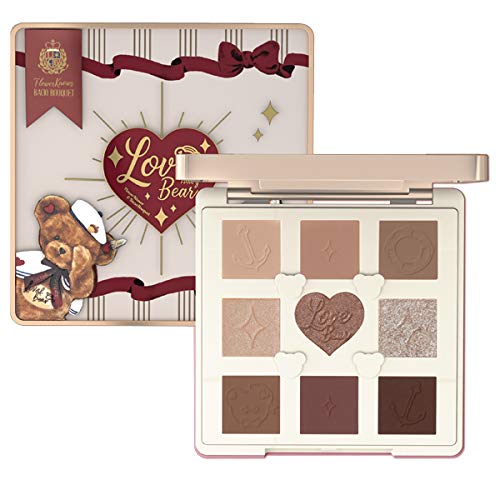 Flower Knows LoveBear 9-Color Eyeshadow Palette (Hazelnut Cocoa)