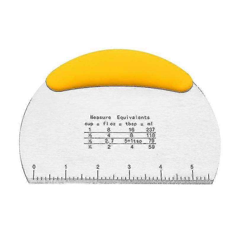 JiaWei Dough Blender And Pastry Cutter, Stainless Steel Nut, Pie, Pastry And Dough Cutter And Scraper, Multipurpose Baking Tools With Soft Grip H fic