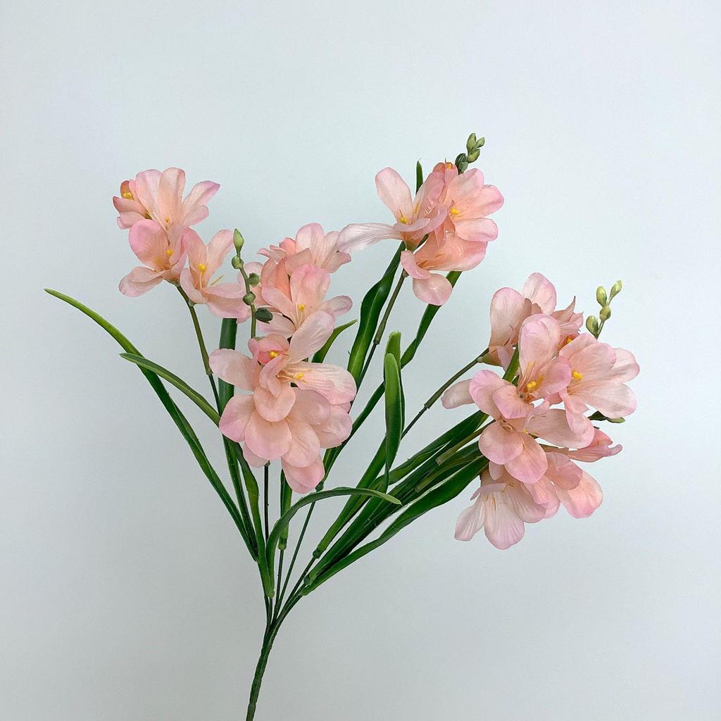 Freesia & Hosta Konstgjord Blomsterbukett för Heminredning och Bröllop