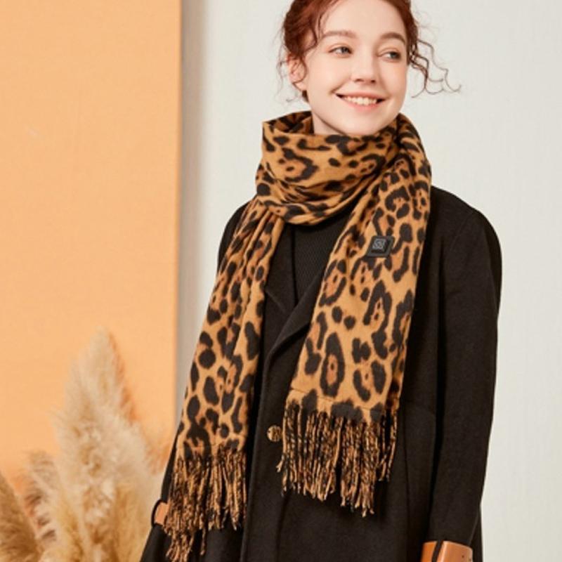 Electric Heated Scarf Winter 3 Level Adjustable Heating Neck Warmer Rechargeable Portable Neck Wrap for Men Women Cold Weather