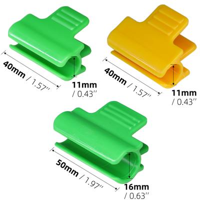 10PCS Greenhouse Film Clamps Garden Shed Row Cover Netting Tunnel Hoop Plastic Clips for Outer Diameter 11cm 16cm Plant Stakes