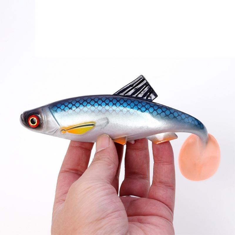Fishing Lures Soft Casting Fishing Lures Simulation Swimbaits, 14cm 20.3cm Soft Baits Swimming Lures Slow Sinking Lures