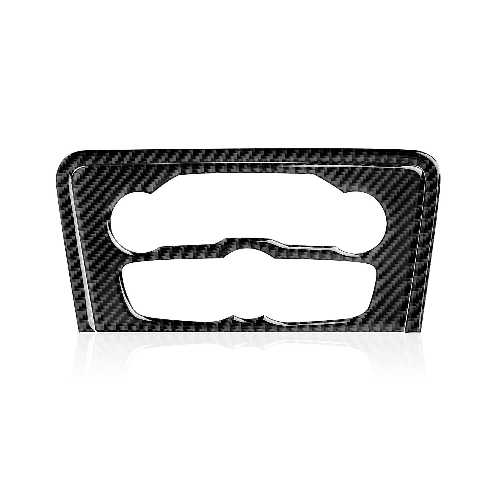 

Для Dodge Charger 2015-аксессуары для салона автомобиля из углеродного волокна, центральная консоль автомобиля, переключатель переменного тока, панель, накладка, наклейка, наклейка чёрный