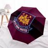 West Ham United FC  pattern, automatic folding umbrella, portable and foldable design, 8 ribs, a Christmas or birthday gift.