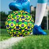 Brazil National Football Team Theme Soccer Ball Size 5 Soccer Ball Soft Touch Professional Training Football for Outdoor Sports