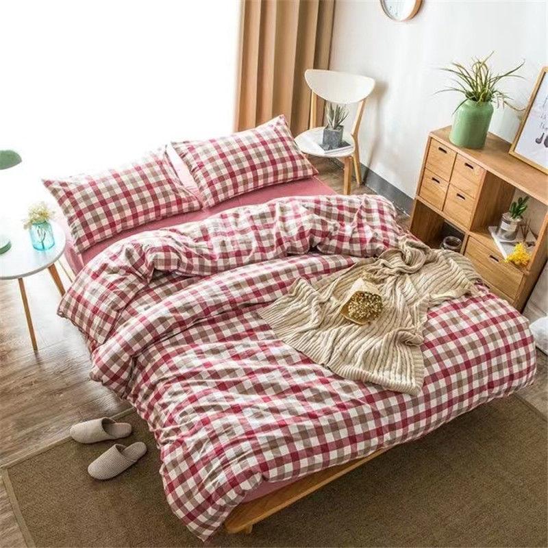 Baumwoll-Bettlaken Vier Jahreszeiten Weiches Spannlaken für King- und Queen-Size-Bettwäsche Haushalt Hotel Wohnheim Matratzenbezüge