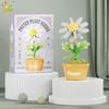 MOC Blume Sukkulente Topfpflanze Modellbaustein DIY Ewiger Strauß Zuhause Schreibtisch Pflanzen Dekoration Ziegel Mädchen Geschenk Kinderspielzeug