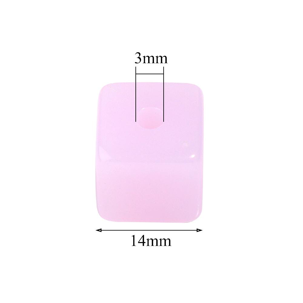 20/50 Stück Acryl-Quadratperlen Jelly-Farbe Würfel Lose Abstandshalterperlen Für DIY Schmuckherstellung Basteln Halsketten Armbänder Zubehör
