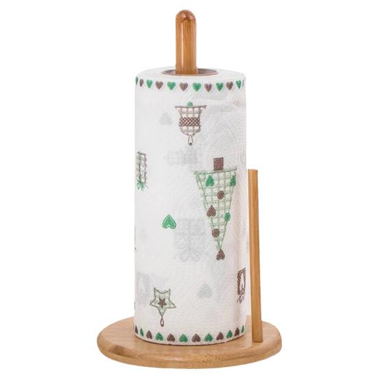 Porta asciugamani di carta in legno, Supporto porta asciugamani di carta in legno | Porta asciugamani a rotolo,Portarotolo da appoggio con base antiscivolo Porta salviette di carta per bagno