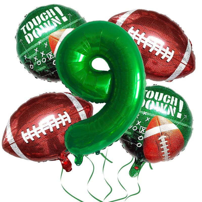 Super Bowl Rugby Aluminum Film Balloon Set Sports Competition Birthday Theme Party Supplies Decoration