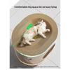 Double Layer Wear-Resistant Cat Scratching Board Transparent Tunnel Integrated Sofa Anti-Cat Scratch Cat Toy No Shedding
