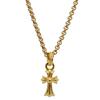 Sterling Silver 18k GP Pendant Stainless Steel Chain 18k Silver Roll 50cm [silver KYASYA] Necklace, 925, Men's, Top, Chain, Necklace, Cross, Gold,