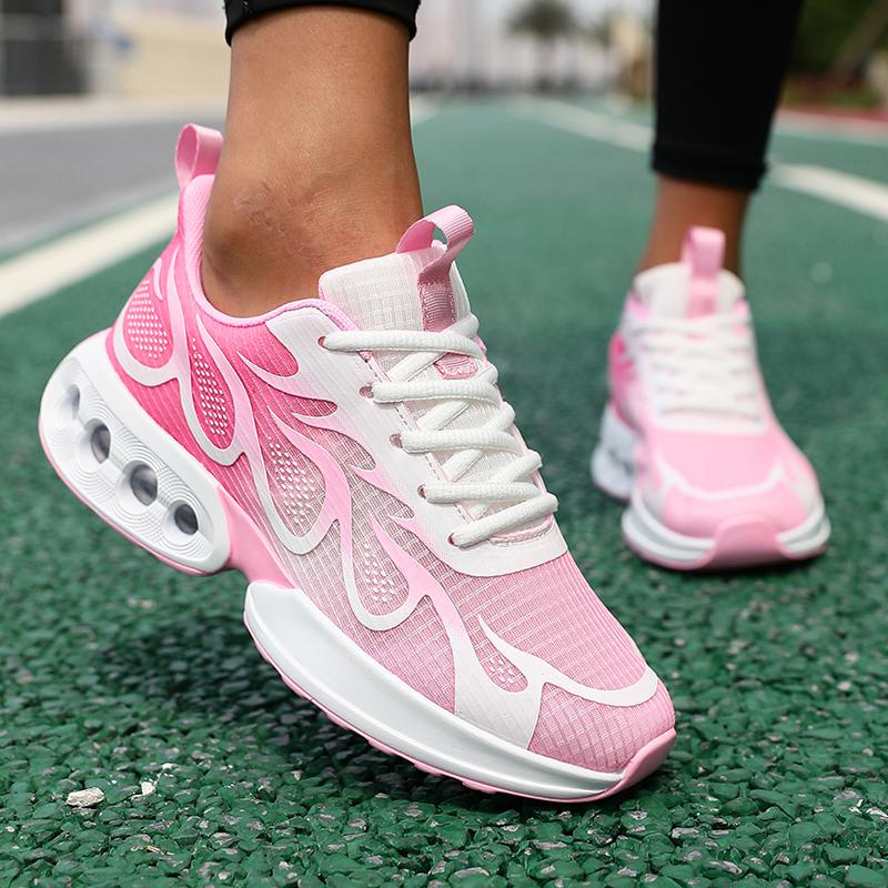 Women Athletic Shoes Breathable Daily Wear Shoes Outside Lightweight Shoes Daily Walking Thick Bottom Platform Ladies