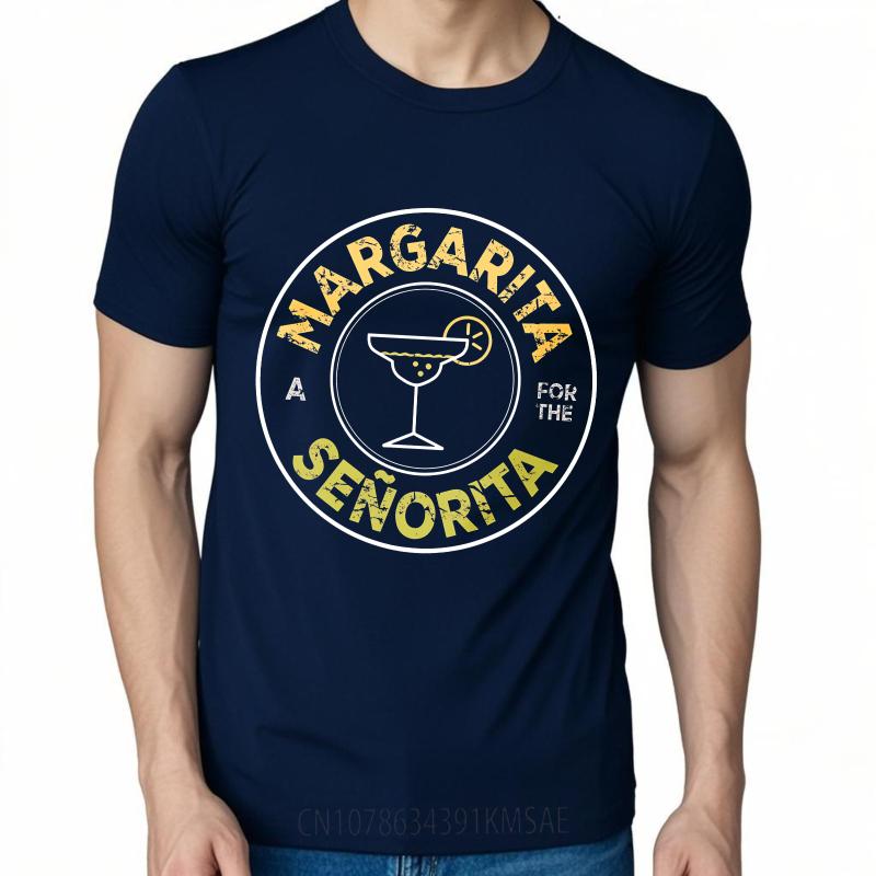 Casual Summer Women Tshirt Margarita For The Senorita Cocktail Design Short Sleeve Printed Round Neck Tee Shirt Cotton Tshirt