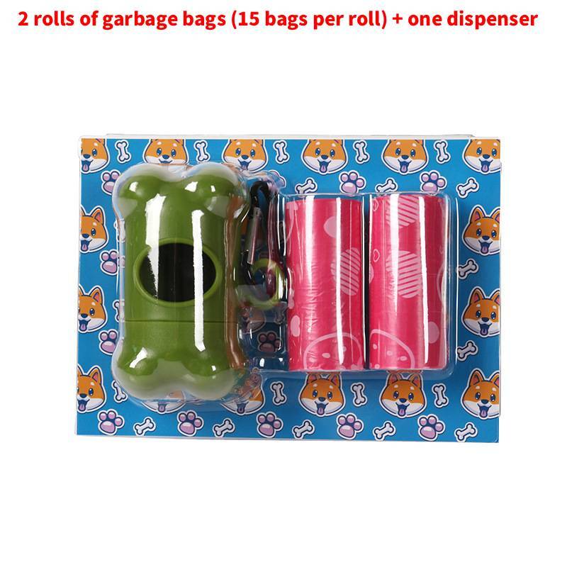 Degradable Pet Waste Bags With Strawberry Print For Outdoor Dog Walking And Cleanup