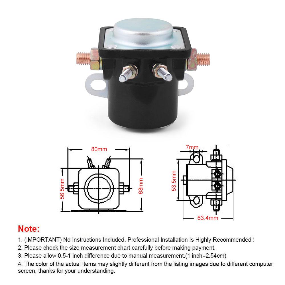 4-Pin 12V Starter Solenoid Relay SW3 B6AZ-11450-A For Ford For Jeep For Lincoln For Mercury
